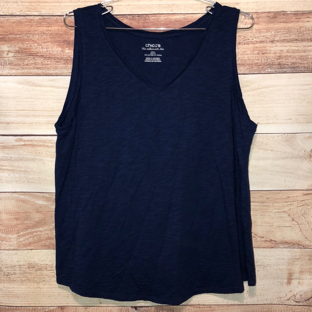 CHICOS Women's Ultimate Tee  V-Neck Tank Top